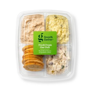Deli Salad Trio Snack Box - 4oz - Good & Gather™ - 1 of 3