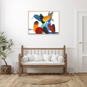 Amanti Art Symbiotic 7 by Gill Miller Wood Framed Wall Art Print - 1 of 4