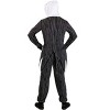 HalloweenCostumes.com Large  Men  Disney Jack Skellington Onesie Costume for Adults | Disney Costumes, White/Black - 2 of 4