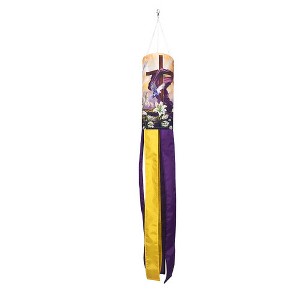 Briarwood Lane Sunrise Easter Cross Windsock Wind Twister 40x6 For Easter Wind Spinner - 1 of 2