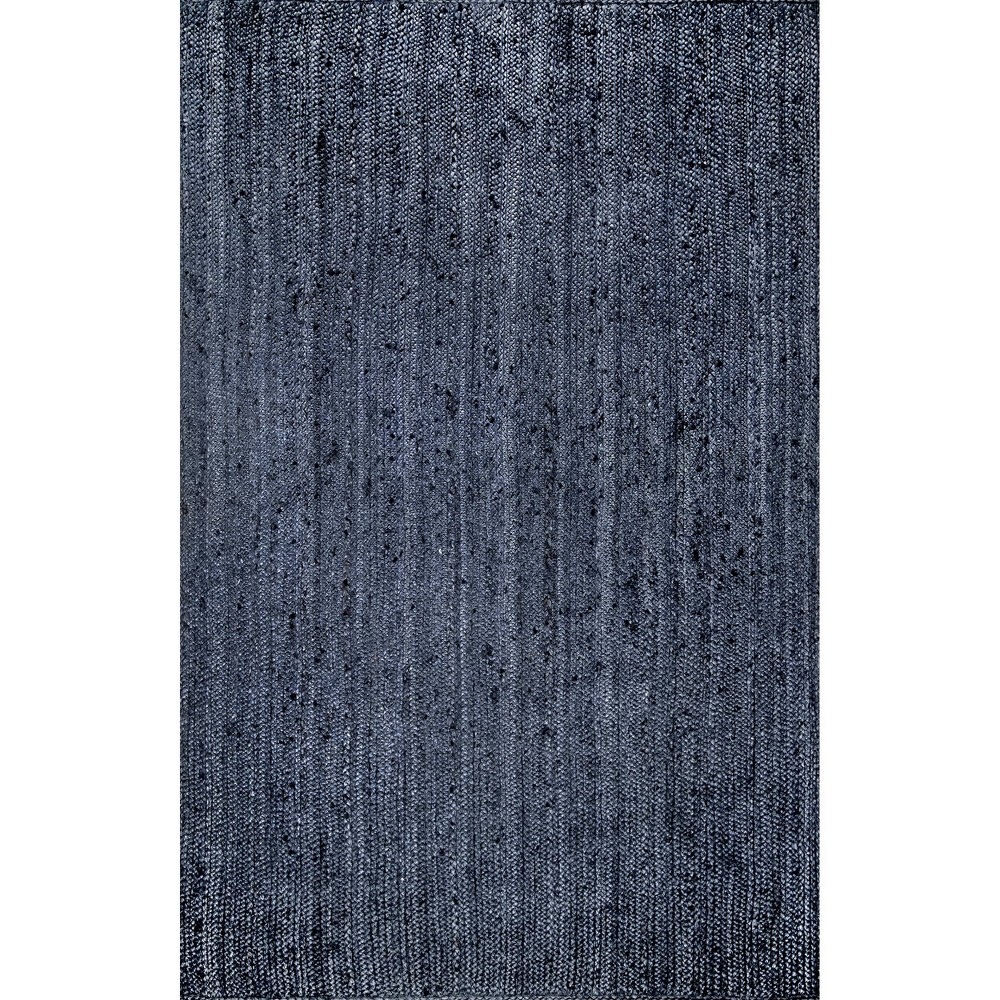 3'x5' Hand Woven Rigo Jute Area Rug Navy - nuLOOM