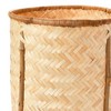 Storied Home Woven Bamboo Baskets with Legs, Natural, Set of 4 - 4 of 4