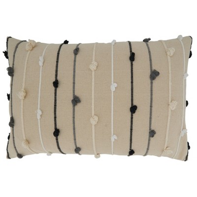 Saro Lifestyle Knotted Throw Pillow With Poly Filling