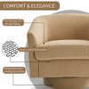 Dyonery Swivel Accent Chair Set of 1-Comfy Living Room Armchair No-Sag Foam,Swivel Accent Single Sofa for Bedroom Living Room,Office - 3 of 4