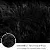 Plush Shaggy Duvet Cover Set, Luxury Ultra Soft 3 - Piece Queen, Black - 4 of 4