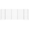 vidaXL Gabion Planter Silver Steel wire 102.4 x 15.7 x 15.7 in - 3 of 4