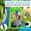 SereneLife Kids Fun Tent Rope Swing Kit - Indoor/Outdoor, Water-Resistant, 40" Saucer Seat, SLSWNG352 - 4 of 4