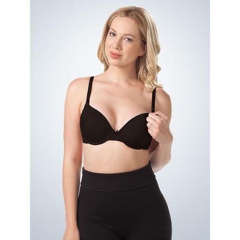 Leading Lady The Dorothy - Underwire Maternity to Nursing T-Shirt Bra in  Black, Size: 44D