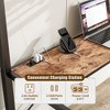 Twin Size Loft Bed with Charging Station, L Shaped Desk and Shelves - 4 of 4