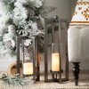 18"H and 23.5"H Sullivans Modern Industrial Lantern - Set of 2, Black - 3 of 3
