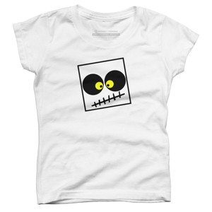 Girl's Design By Humans Square Skull By LonaMisa T-Shirt - 1 of 3