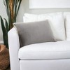 HomeRoots Solid Gray Casual Throw Pillow - 2 of 4