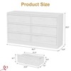 Nursery 6/7 Drawer Dresser for Bedroom, Modern Double Dresser Organizer with 6/7 Drawers Large Storage, Wooden Chest of Drawers - 3 of 4