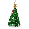 Santa with Woodland Animals Glass Christmas Ornament, Handblown Tree Decor| OrnamentallyYou - 4 of 4