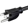 Monoprice Splitter Power Cord - 1.5 Feet - Black, NEMA 5-15P to 2x NEMA 5-15R, 16AWG, 13A, SJT, 120V - 4 of 4