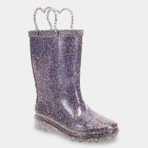 Western Chief Toddler Abby Glitter Rain Boots - 1 of 3