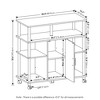 Furinno 4-Tier TV Stand for TV's up to 32" Entertainment Media Center w/Storage Cabinet - 3 of 4