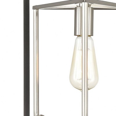 Salinger Charcoal and Satin Nickel Mini Pendant Light