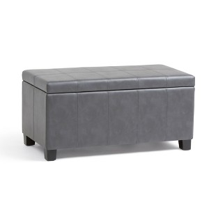 NicBex Modern Ottoman with Storage Design, Ottoman Foot Rest with Top Stitching Detail for Bedroom, Living Room, Gray - 1 of 4