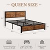 Twin/Full/Queen Size Bed Frame with Wood Headboard and Footboard, 14 Inch Platform Mattress Foundation, No Box Spring Needed Bed - 2 of 4