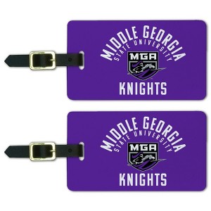 Middle Georgia State University Knights Logo Luggage ID Tags Suitcase CarryOn Cards  Set of 2 - 1 of 4