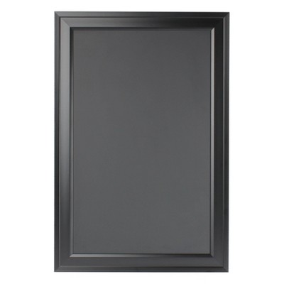 19" x 28" Bosc Framed Magnetic Chalkboard Black - DesignOvation