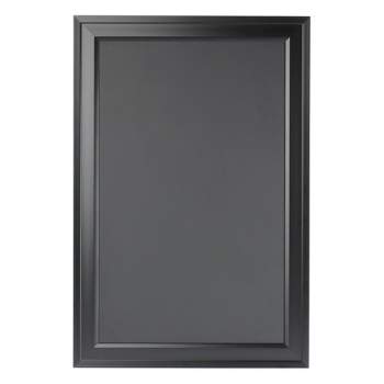 18.5" x 27.5" Bosc Framed Magnetic Chalkboard Black - DesignOvation