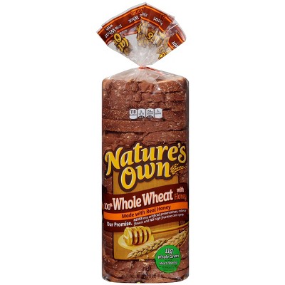 Nature's Own 100% Whole Wheat Bread with Honey - 16oz