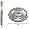 Sapphtopaz Standard Cast Iron Weight Plates for Barbell, 1-Inch Barbell Plates for Strength Training in Home & Gym, Multiple Weights - 3 of 4