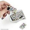 Big Dot of Happiness Cars, Trains, and Airplanes - Mini Candy Bar Wrapper Stickers - Transportation Birthday Party Small Favors - 40 Count - 2 of 4