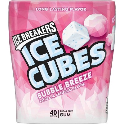 Ice Breakers Ice Cubes Bubble Breeze Sugar Free Gum - 40ct