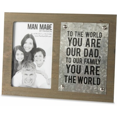 Pavilion Gift Company - Dad - 7" x 9.5" Frame (Holds 4" x 6" Photo) - Single Image Frames