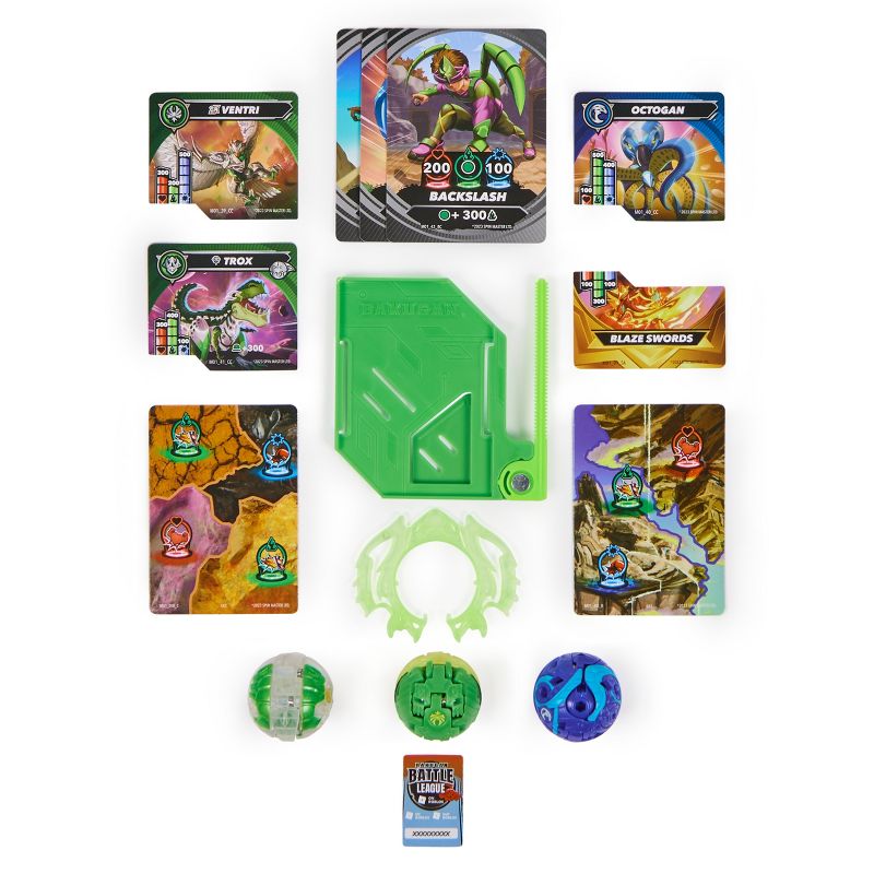 Bakugan Special Attack Ventri with Octogan and Trox Starter Pack Figures, 3 of 12