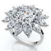 Pompeii3 Certified 5Ct Hexagon Diamond High Jewelry Ring 14k Gold or Platinum Lab Created - 3 of 4