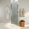 ONWITH 30 to 31-1/4 in. W x 72 in. H Pivot Swing Frameless Shower Door in Chrome with Clear Glass - 2 of 3