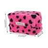 Unique Bargains Leopard Plush Drawstring Makeup Bag 1 Pc - 2 of 4