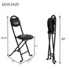 Kumasinova 4/2PCS Outdoor Folding Chairs with Cushion,Comfortable Folding Chair with Backrest,Portable Chair for Indoor/Outdoor,Collapsible Chair Set - 2 of 4