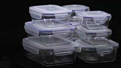 Kinetic 22-piece Glassworks Food Storage Set 
