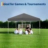 Pop Up Canopy Tent, Heavy Duty Outdoor Canopy W/ Removable Sidewall, Portable Tent Gazebo, Instant Tent Shelter for Parties, Events, & Vendors - 4 of 4