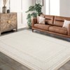 COZONY Modern Border Area Rug, Soft Washable Non-Slip Carpet for Living Room and Bedroom - 2 of 4