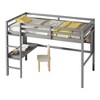 NicBex Twin Solid Wood High Loft Bed with Ladder & Built-in Desk,Modern Storage Bed Frame for Kids Room,Bedroom - 4 of 4