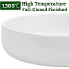 Succulent Pots,6 Inch Succulent Planters with Drainage and Tray,White Ceramic Planters for Indoor Plants,Round Shallow Flower Plant Pots,Pack of 2 - 4 of 4