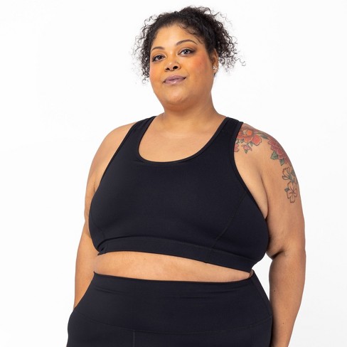 Superfit Hero Women's Plus Size Superhold Sports Bra Black 5x : Target