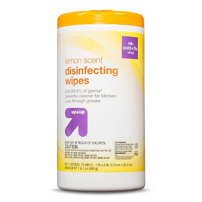 Disinfecting Wipes Lemon Scent 75 ct - up & up™