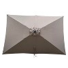 CAVINAS 6x9 FT Cantilever Patio Umbrella, Waterproof and Windproof Design with Crank, Beach Umbrella, without Base - 4 of 4