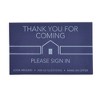 Juvale 2-Pack Sign In Book for Open House Visitors, Guest Registry with 2-Pack Realtor Tent Cards for Real Estate Agent Supplies, Navy Blue, 8.5x11 - 4 of 4
