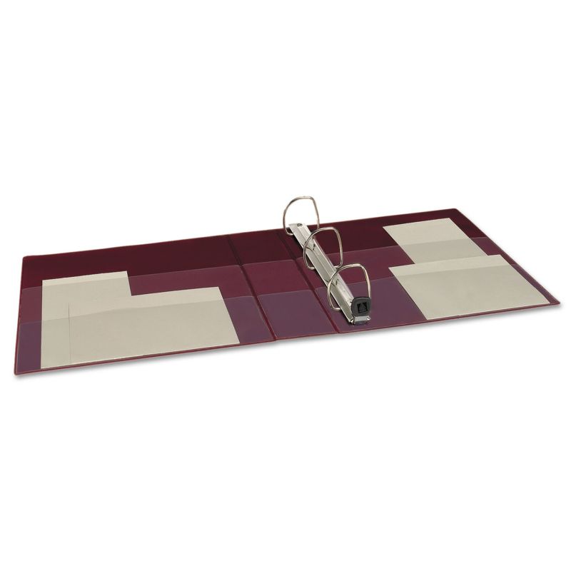 Avery Heavy-Duty Binder with One Touch EZD Rings 11 x 8 1/2 2" Capacity Maroon 79362, 3 of 8