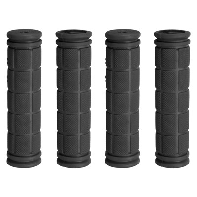 Unique Bargains Rubber Non-Slip Mushroom Bike Fit 7/8" Handlebar Grips 4.53" 4 Pairs