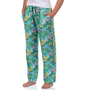 SpongeBob SquarePants Pajamas Women's Tropical Vibe Lounge Sleep Pants - 1 of 4