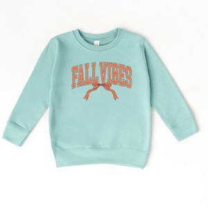 Varsity Fall Vibes Coquette - Toddler Graphic Sweatshirt and Youth Graphic Sweatshirt - 1 of 3